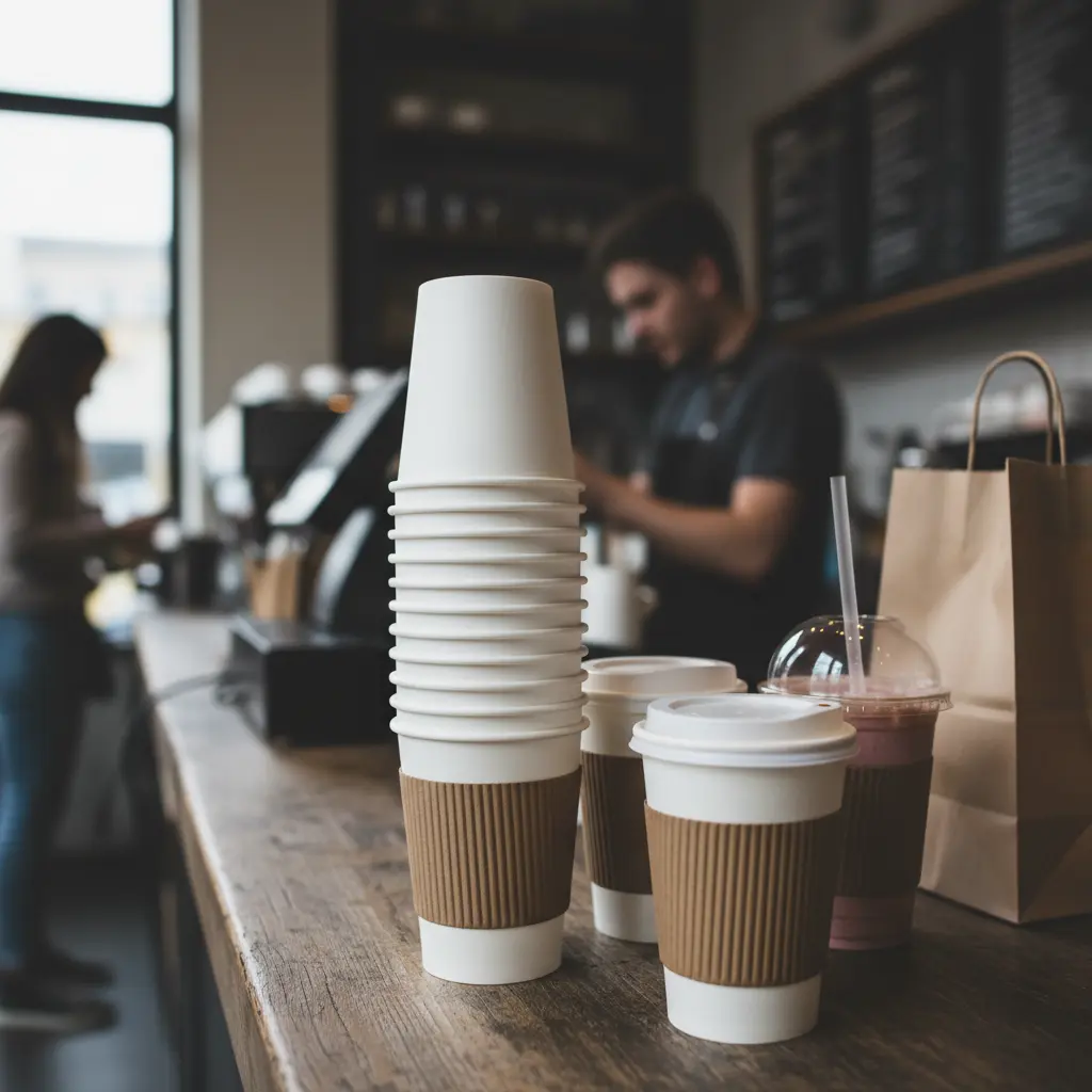 Disposable Paper Cups For Takeaway Restaurants