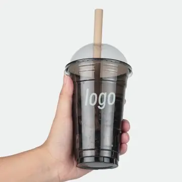 Straight Black Blister PET Plastic Cup