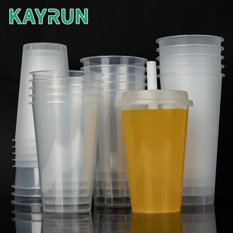 Custom Logo Disposable Hard Injection Plastic PP Cup