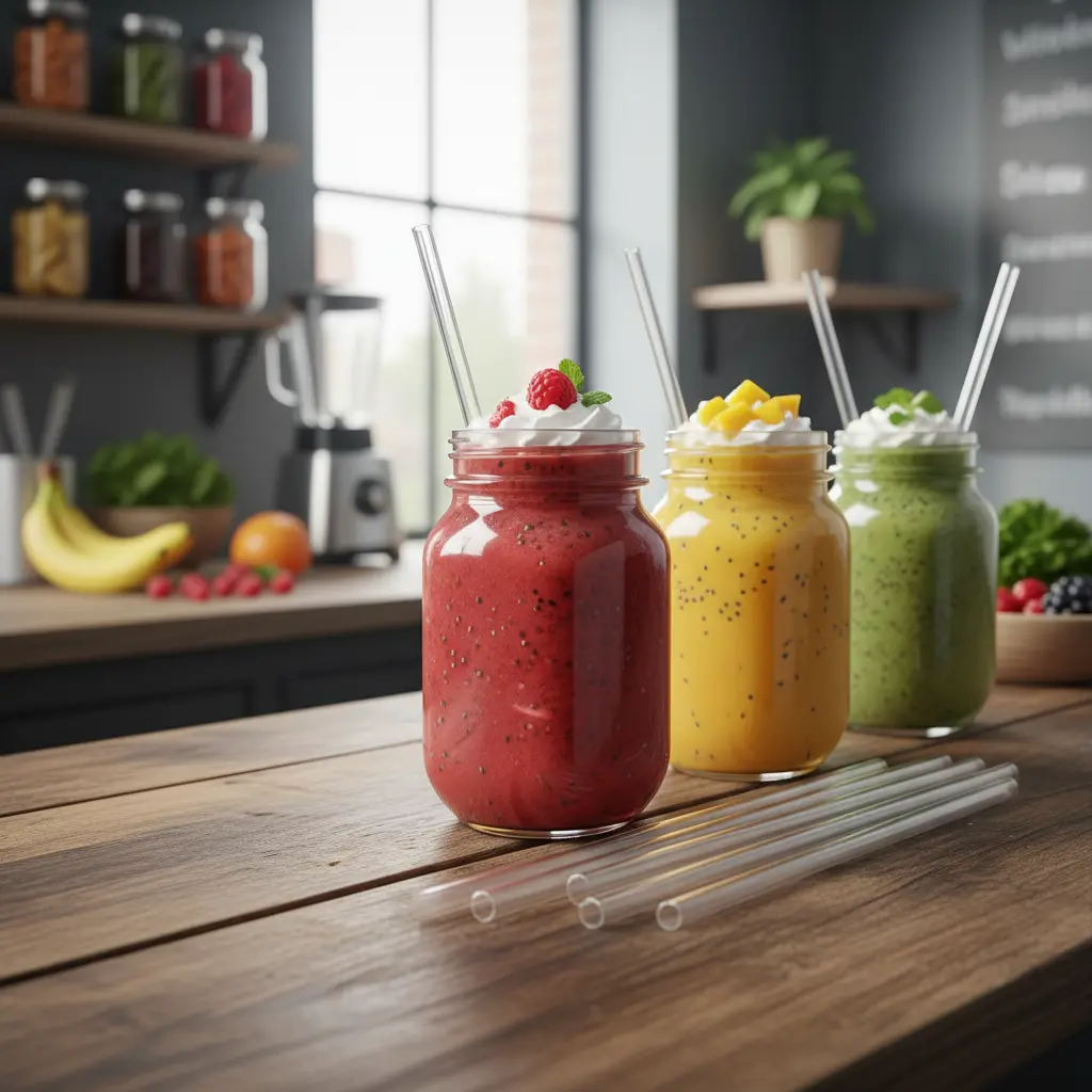 PLA Straws For Smoothie Shops