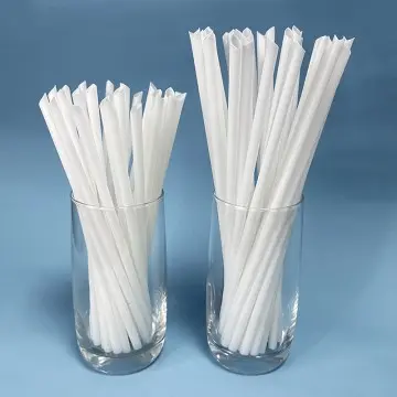 Compostable Straw Individually Wrapped Disposable Drinking PLA Straw
