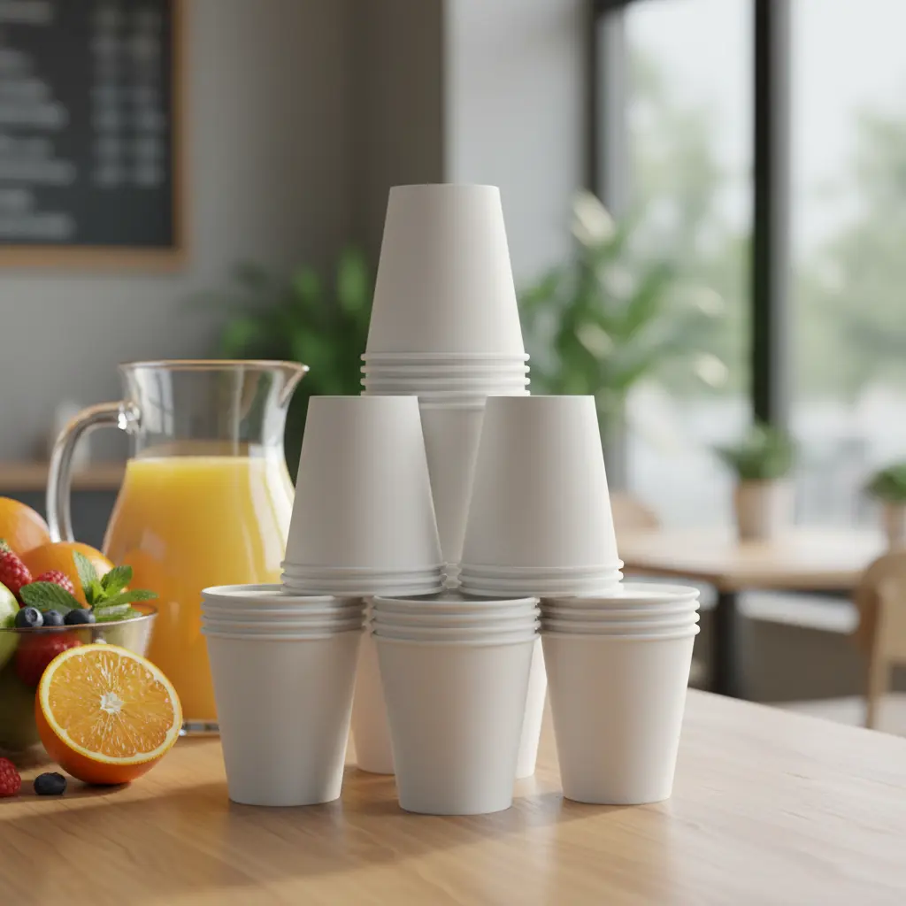 Disposable Paper Coffee Cups For Juice Bars