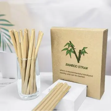 Portable Reusable Individually Wrapped Bamboo Straw