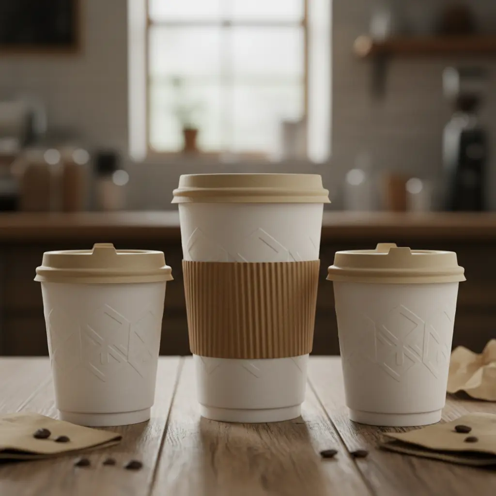 Paper Cups With Logo For Takeaway Restaurants