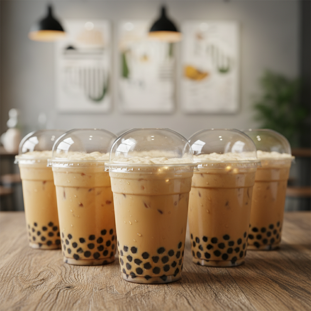 PP Plastic Cups For Milk Tea Chains