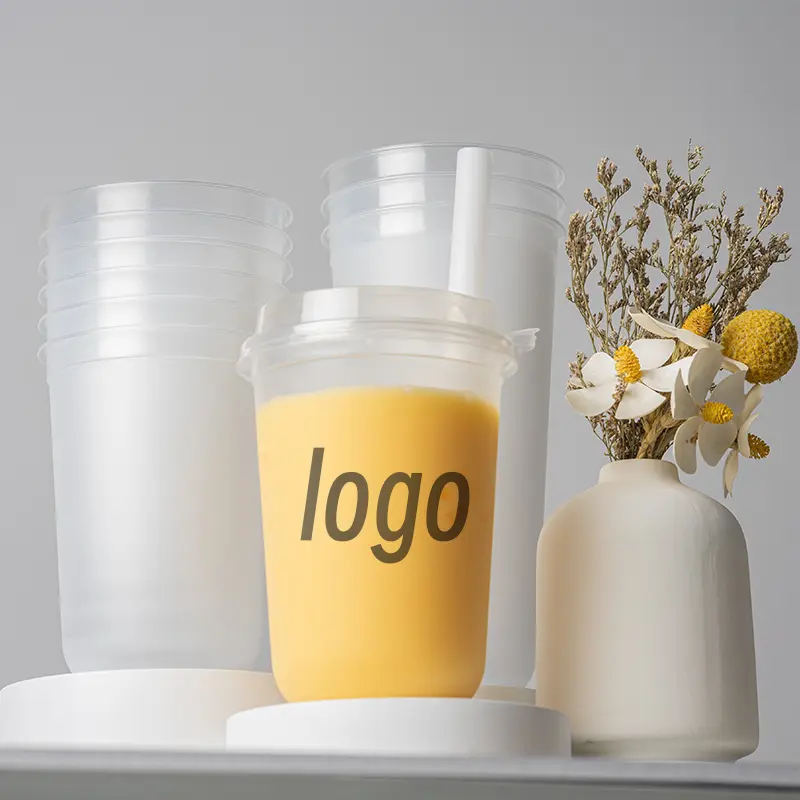 Biodegradable PP Plastic Cup for Boba Tea