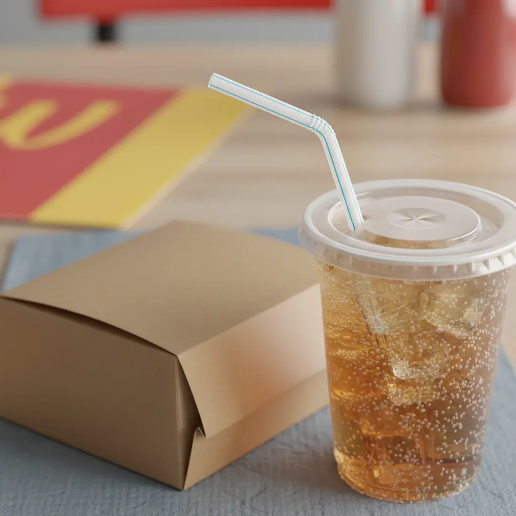 PP Plastic Straw For Fast Food Delivery
