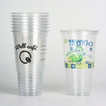 32oz Lemonade Plastic Cups - Leak-Proof Clear Cups