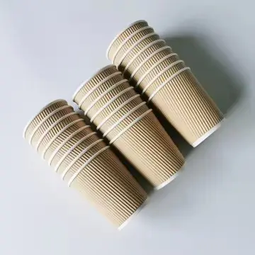 Disposable Hot Drink Coffee Milk Corrugated Paper Cup Sweden