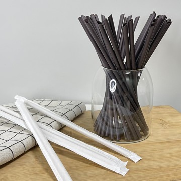 Biodegradable Drinking Straws Individually Wrapped Coffee Ground Straw Russia