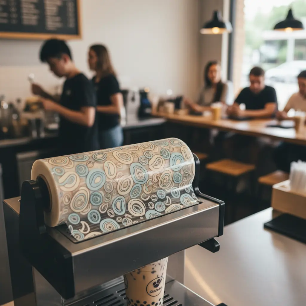 Bubble Tea Cup Sealer Film For Coffee Shops