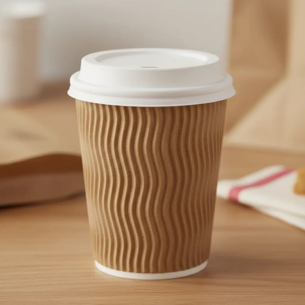 Corrugated Paper Cup For Fast Food Delivery