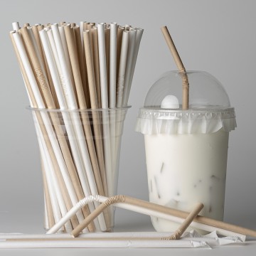 Brown And White Bendable Paper Straw Norway
