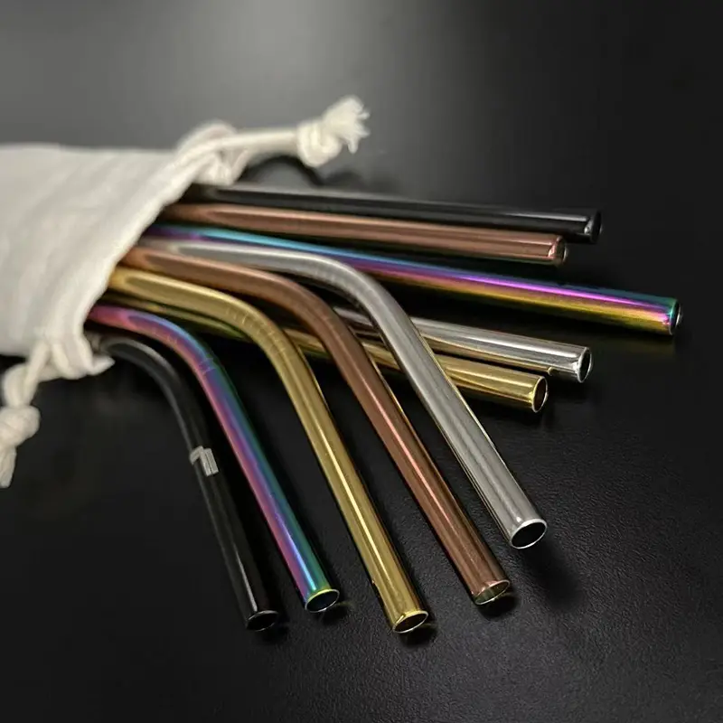 Personalized Metal Straws Reusable Stainless Steel Straw